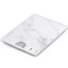 Leifheit Küchenwaage Page Compact 300 Marble 20 cm x 15 cm x 1,3 cm Weiß