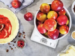 Leifheit Küchenwaage Page Compact 300 Marble 20 cm x 15 cm x 1,3 cm Weiß