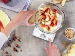 Leifheit Küchenwaage Page Compact 300 Marble 20 cm x 15 cm x 1,3 cm Weiß