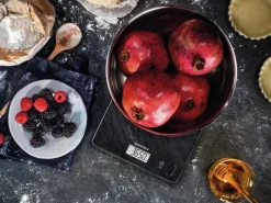 Leifheit Küchenwaage Page Compact 300 Slate 20 cm x 15 cm x 1,3 cm Dunkelgrau