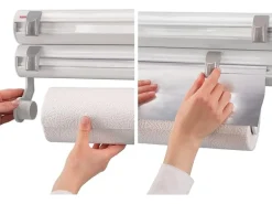 Leifheit Wandrollenhalter Rolly Mobil Folienschneider Schneidabroller