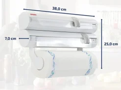 Leifheit Wandrollenhalter Rolly Mobil Folienschneider Schneidabroller