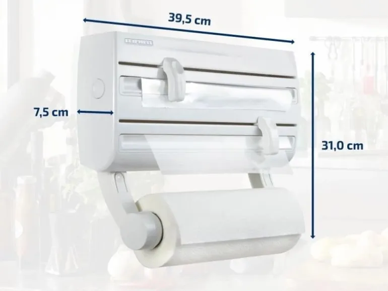 Leifheit Wandrollenhalter Parat F2 Folienschneider Schneidabroller