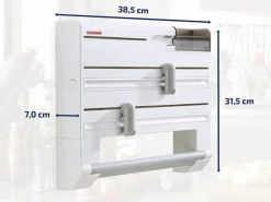 Leifheit Wandrollenhalter Parat Plus Folienschneider Schneidabroller