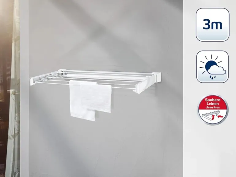Leifheit Wandtrockner Telegant 30 Protect 3m Wäscheleine