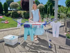 Leifheit Wäscheständer Pegasus 200 Wäschetrockner 20m Leine Rollen inkl. Zubehör