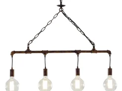 Luce Design Pendelleuchte Amarcord Rostbraun 4-flammig