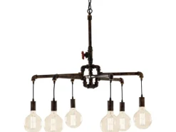 Luce Design Pendelleuchte Amarcord Rostbraun 6-flammig