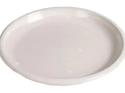 M Collections Untertopf Saucer Glazed 34 cm x 34 cm Weiß