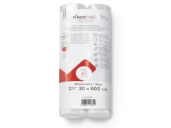 Magic Vac Vakuumierfolienrollen ACO1068 Transparent 30 cm x 600 cm 2 Stück