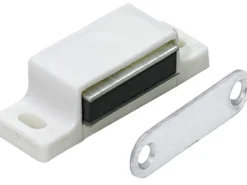 Magnetschnäpper Gegenplatte starr 4 kg - 5 kg Kunststoff Weiß 10 Stück