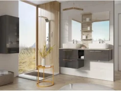 Maximus Badregal 20 cm Stylo Slim Anthrazit