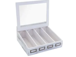 MCW Besteckkiste C25 Weiß Shabby