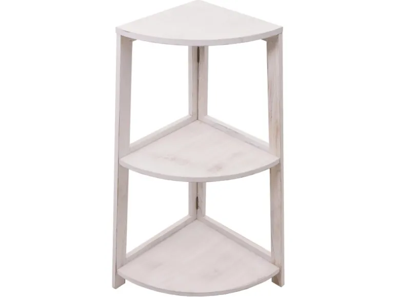 MCW Eckregal K44 Shabby Weiß