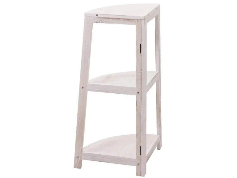 MCW Eckregal K44 Shabby Weiß