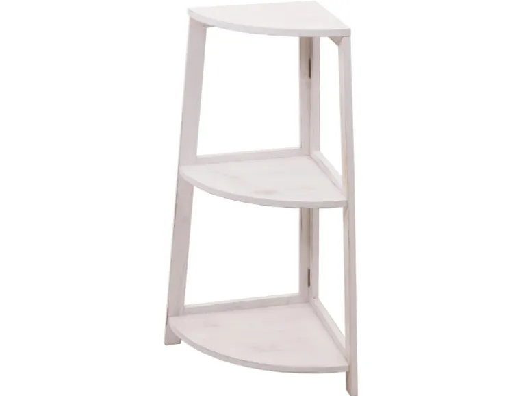 MCW Eckregal K44 Shabby Weiß