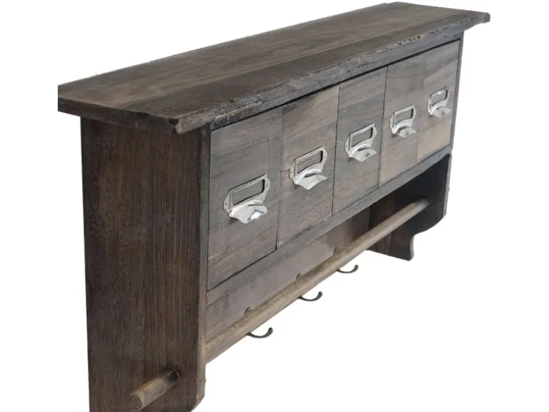 MCW Küchenregal C49 5 Schubladen Braun