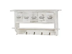 MCW Küchenregal C49 5 Schubladen Shabby Look Weiß