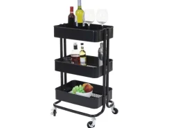 MCW Servierwagen C64 ohne Griff Schwarz ohne Griff