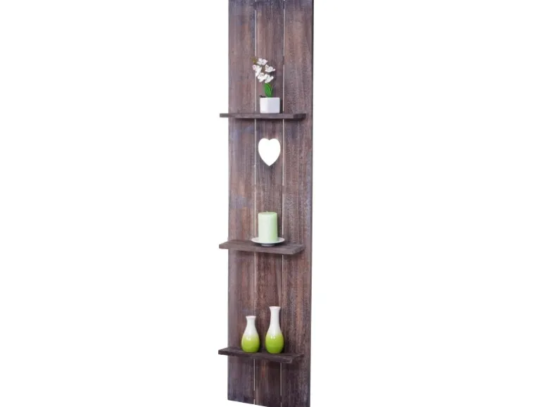 MCW Wandregal C92 150x33x13.5cm Braun Shabby