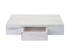 MCW Wandregal Cher 8x40x25cm Weiß Shabby