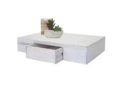 MCW Wandregal Cher 8x40x25cm Weiß Shabby