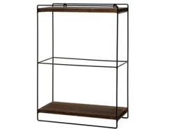 MCW Wandregal K77 50x35x17cm Dunkelbraun