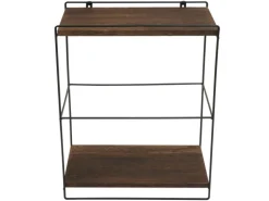 MCW Wandregal K77 50x35x17cm Dunkelbraun