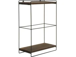 MCW Wandregal K77 50x35x17cm Dunkelbraun