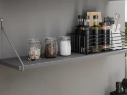 MDF-Wandregal Oldham 1,8 cm x 80 cm x 20 cm Anthrazit