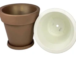 Mein-Pflanztopf  Design Pflanzkübel XXL Gemma Hochwertiger Kunststoff Ø 50 cm 40 Liter Höhe 44 cm Grün