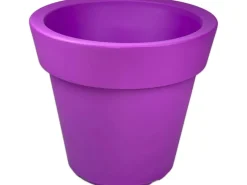 Mein-Pflanztopf  Design Pflanzkübel XXL Gemma Hochwertiger Kunststoff Ø 50 cm 40 Liter Höhe 44 cm Violett