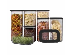 Mepal Modula Vorratsdosen-Set 7-teilig Schwarz