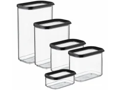 Mepal Modula Vorratsdosen-Set 5-teilig Schwarz