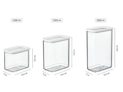 Mepal Modula Vorratsdosen-Set 3-teilig Weiß