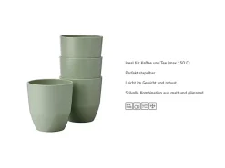 Mepal Silueta Becher 200 ml 4er Set Vivid Mauve