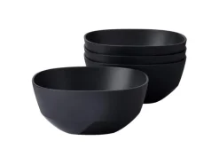 Mepal Silueta Schalen 750 ml 4er Set Nordic Black