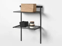 Metall-Drahtgitterboden 60 cm x 33 cm x 7,2 cm Schwarz