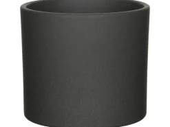 Mica Decorations Übertopf  Era Ø 17,5 cm x 14,5 cm Dunkelgrau matt