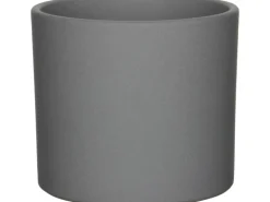 Mica Decorations Übertopf Era Ø 19,5 cm x 17,5 cm Grau matt