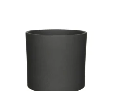 Mica Decorations Übertopf  Era Ø 23 cm x 21,5 cm Dunkelgrau matt