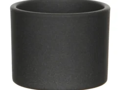 Mica Decorations Übertopf  Era Ø 12 cm x 10 cm Dunkelgrau matt