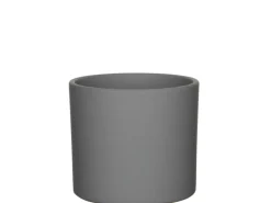Mica Decorations Übertopf  Era Ø 13,5 cm x 12,5 cm Grau matt
