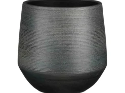 Mica Decorations Übertopf Evora Ø 24 cm x 23 cm Schwarz