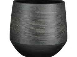 Mica Decorations Übertopf Evora Ø 30 cm x 28 cm Schwarz