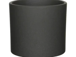 Mica Decorations Übertopf  Era Ø 19,5 cm x 17,5 cm Dunkelgrau matt