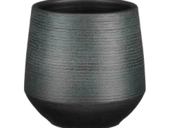 Mica Decorations Übertopf Evora Ø 16 cm x 15 cm Schwarz