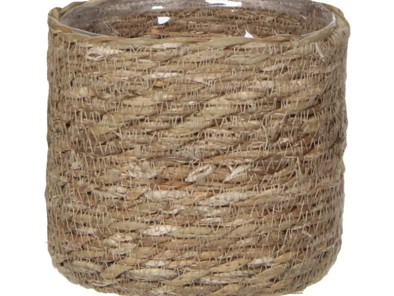 Mica Decorations Korb Atlantic  Ø 14 cm Hellbraun