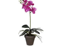Mica Decorations Kunstpflanze Phalaenopsis im Topf Ø 13 cm x 48 cm Violett