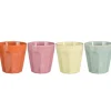 Mica Decorations Rico Becher Keramik Mehrfarbig 4er Set 330 ml